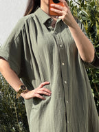 Robe Lina Kaki