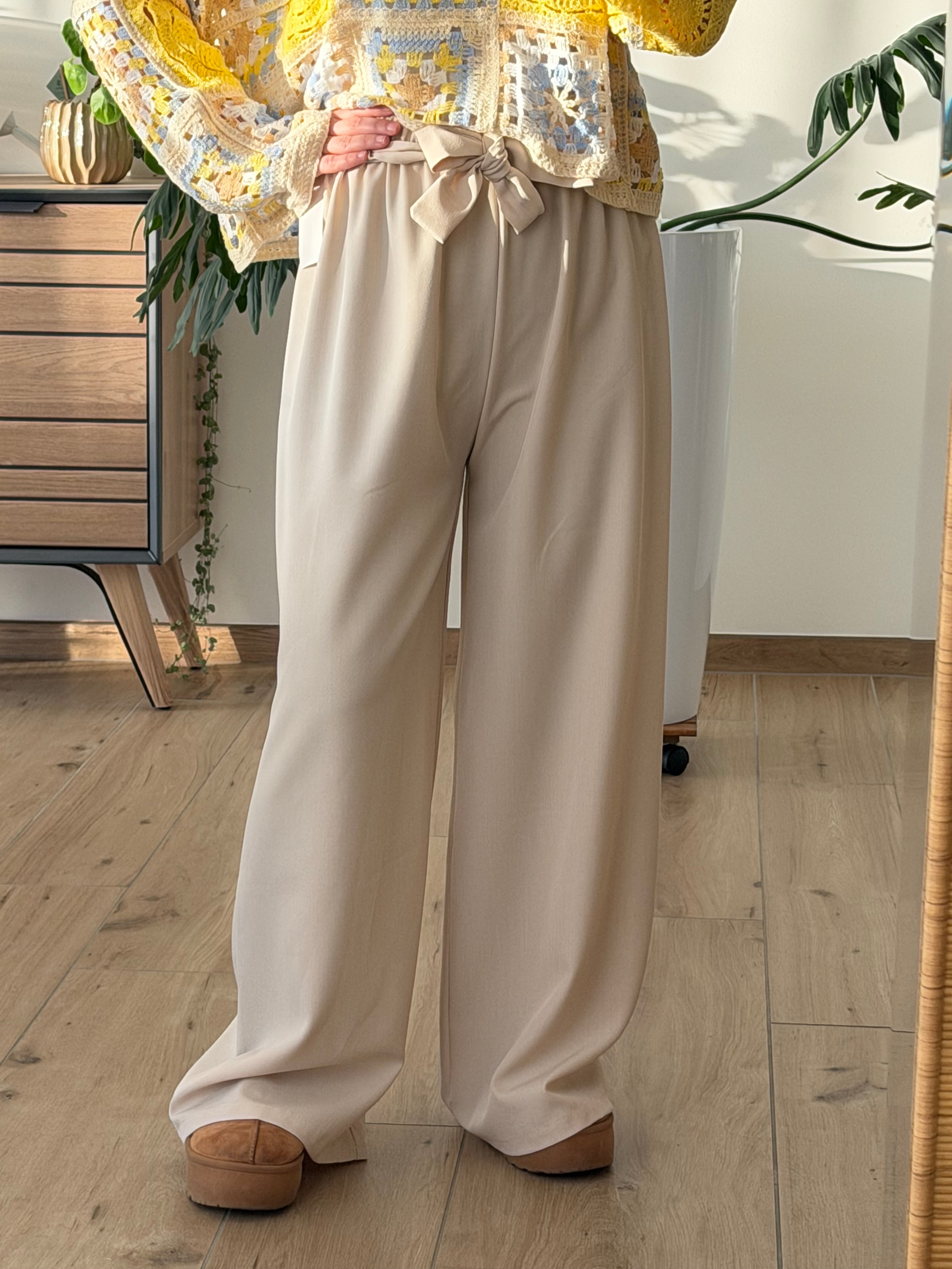 Pantalon fluide Beige