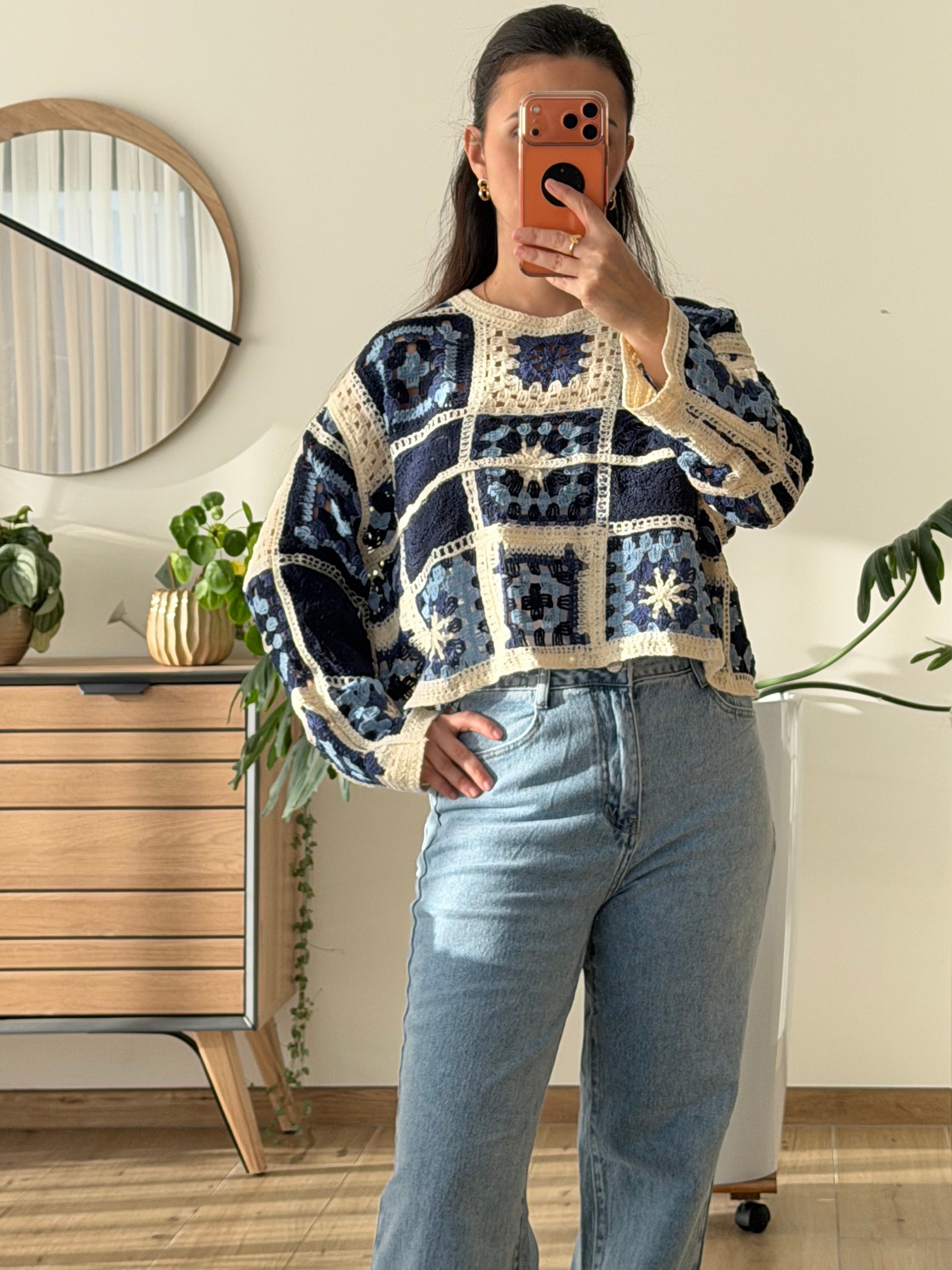 Pull Tricot Bleu