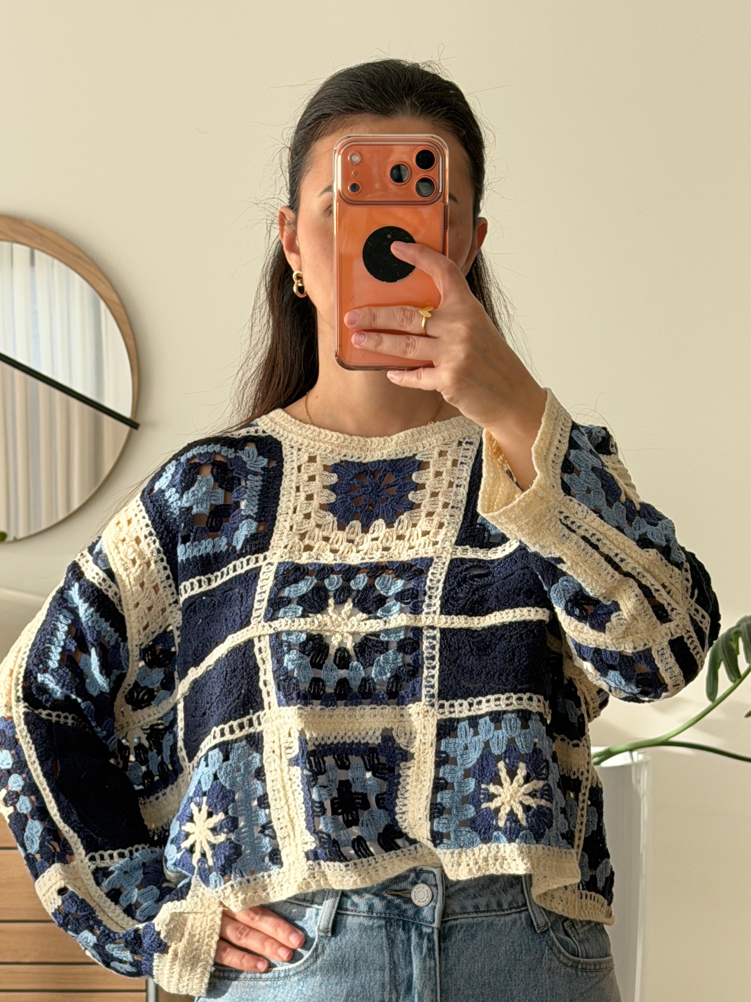Pull Tricot Bleu