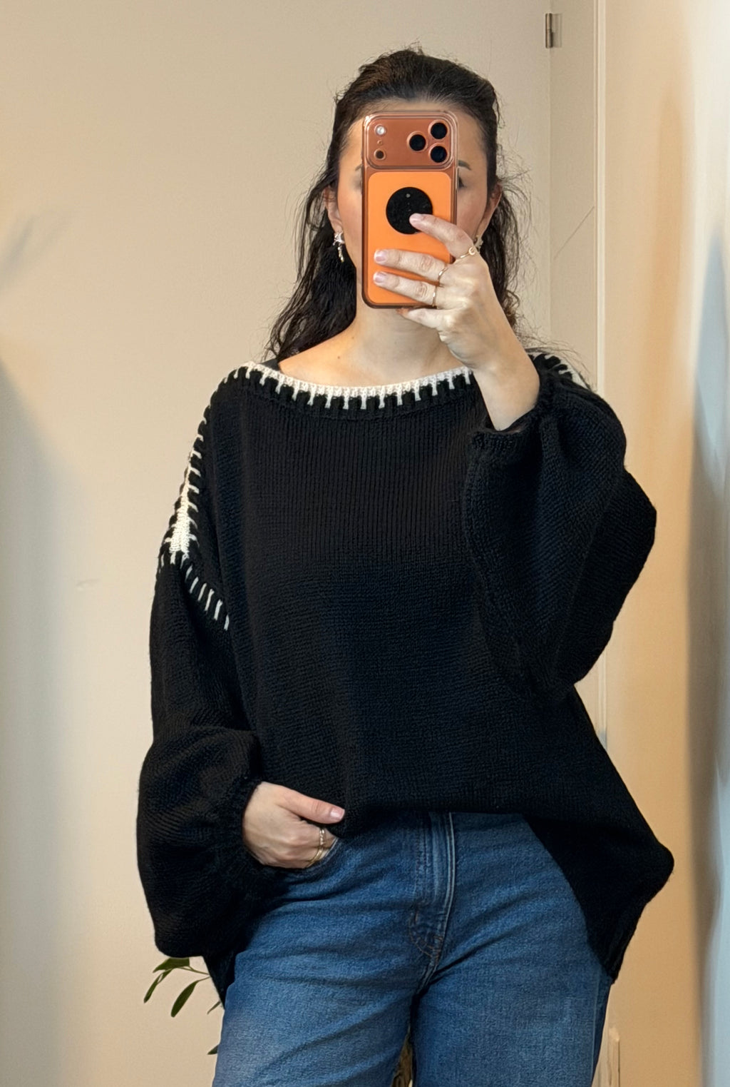Pull Perle Noir