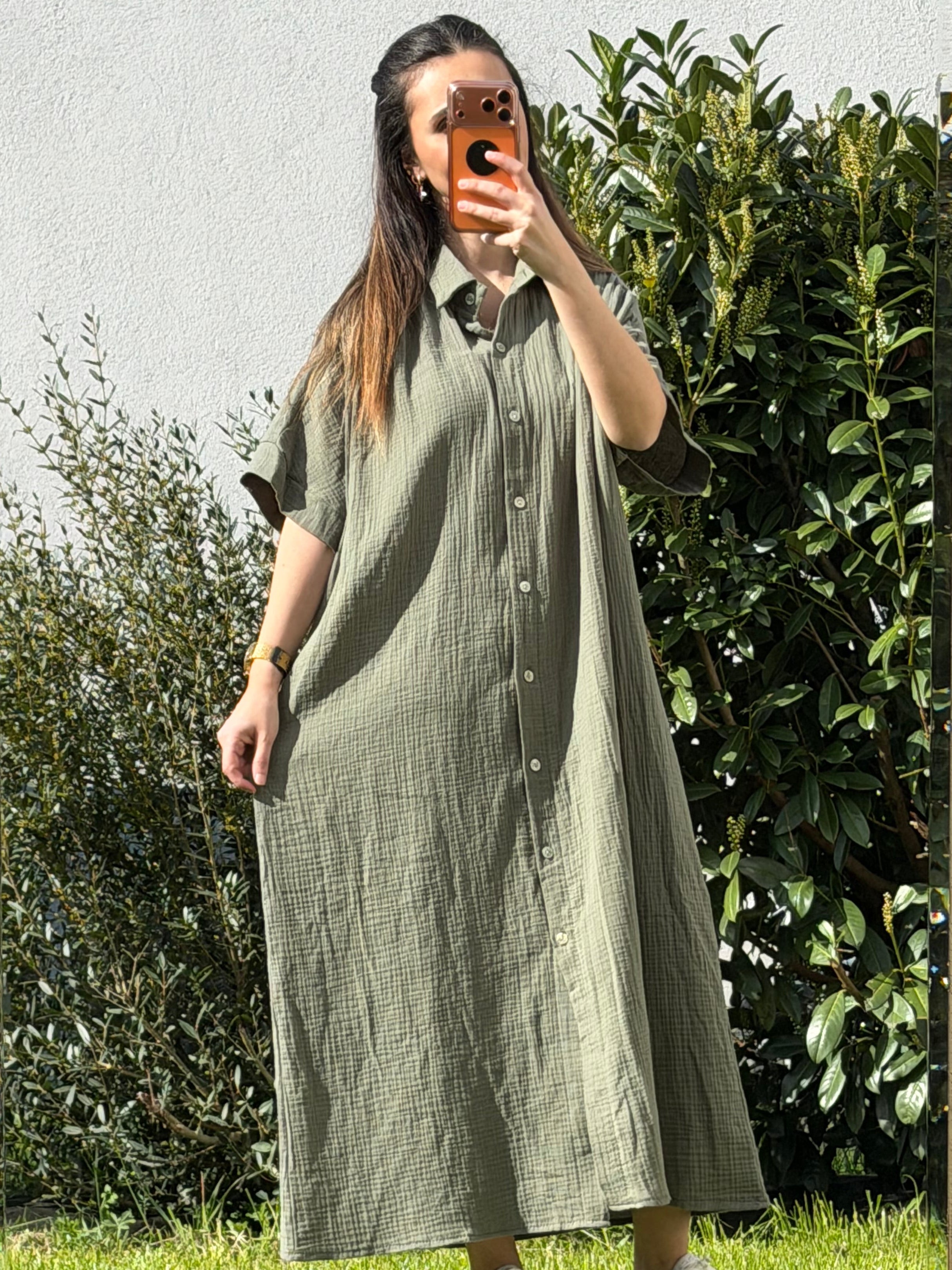 Robe Lina Kaki