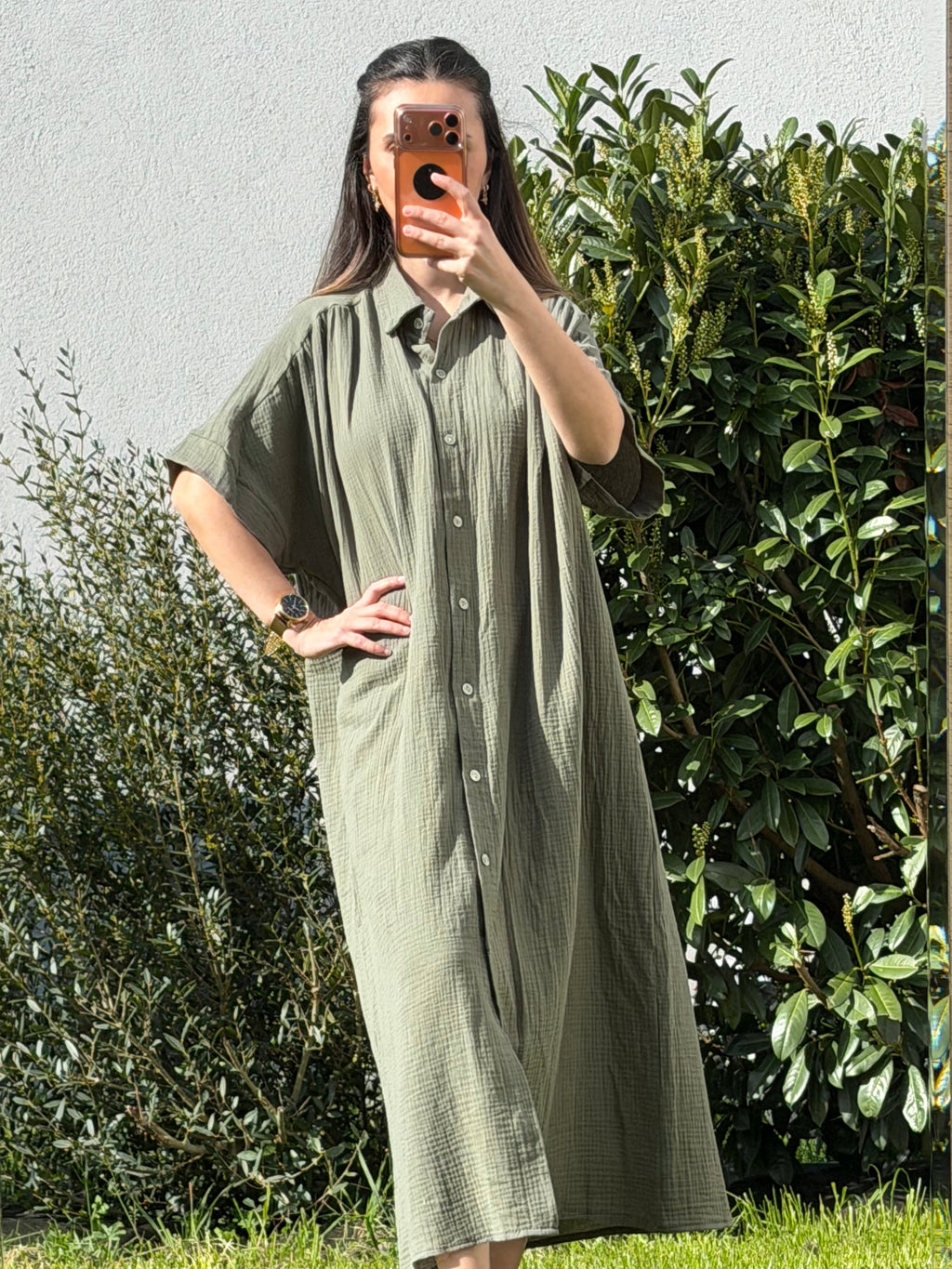 Robe Lina Kaki