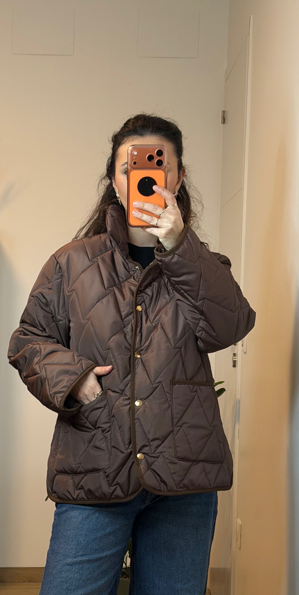 Veste matelassé Marron