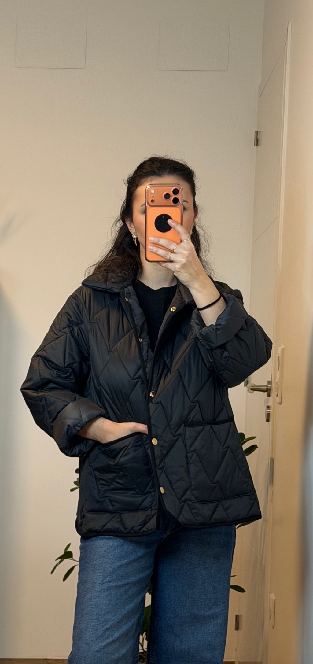 Veste matelassé Noir