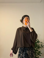 Blouse fluide Marron