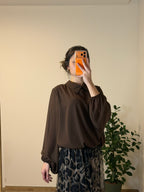 Blouse fluide Marron