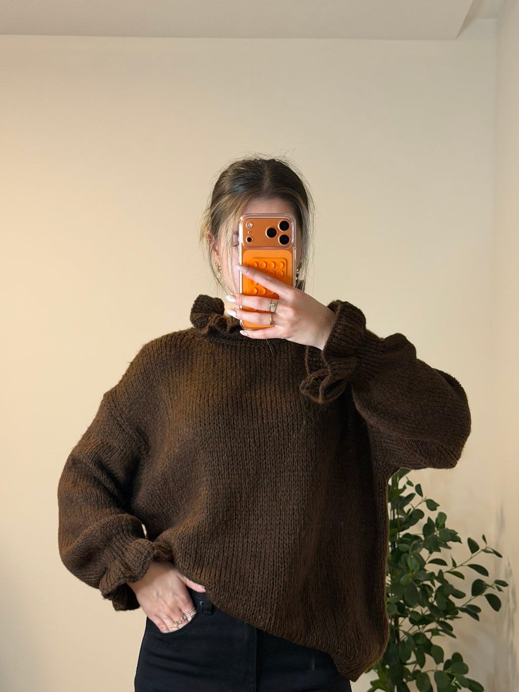 Pull Florelle Marron