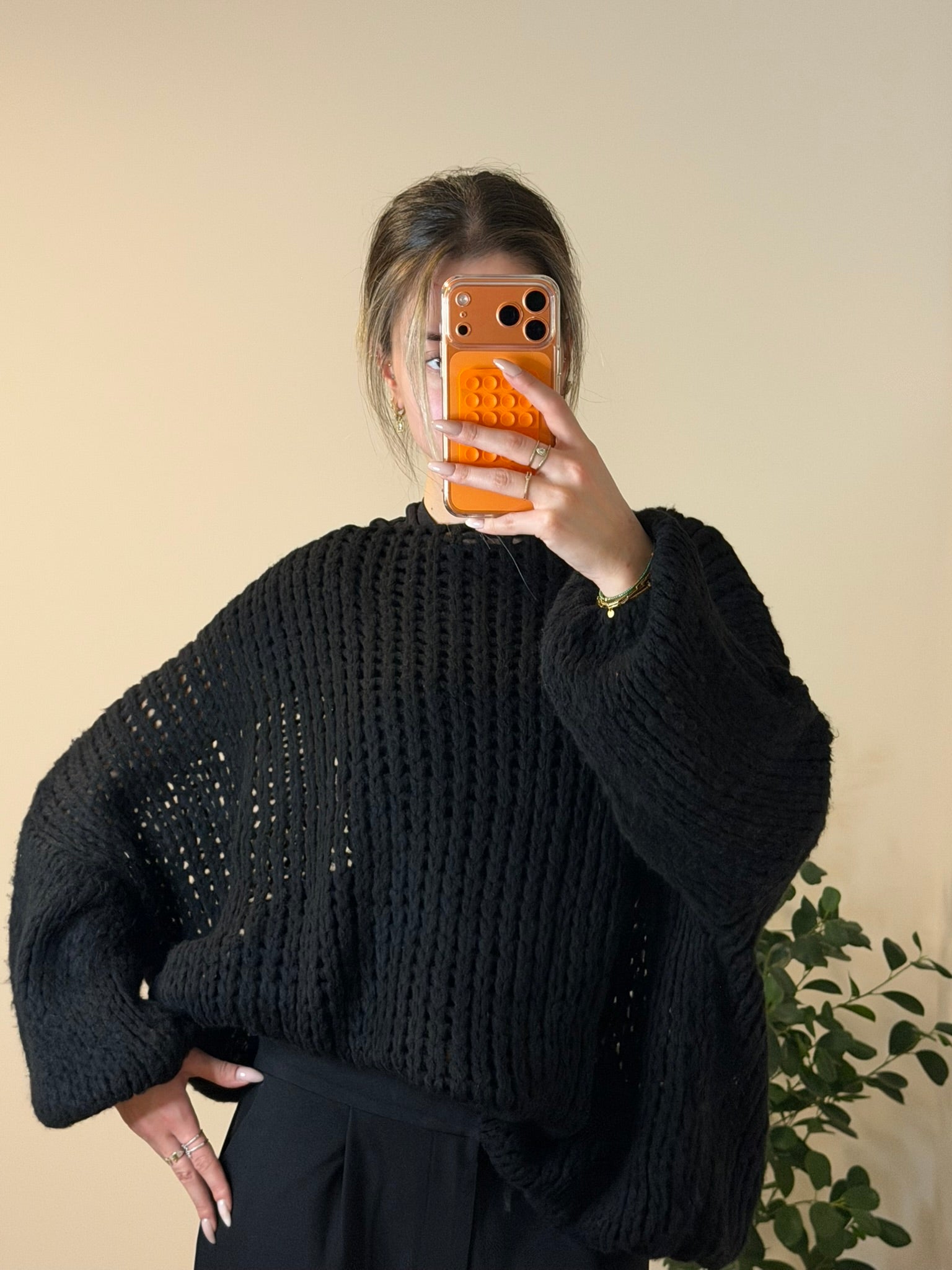 Pull Oversize Noir