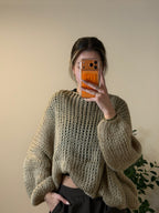 Pull Oversize Beige