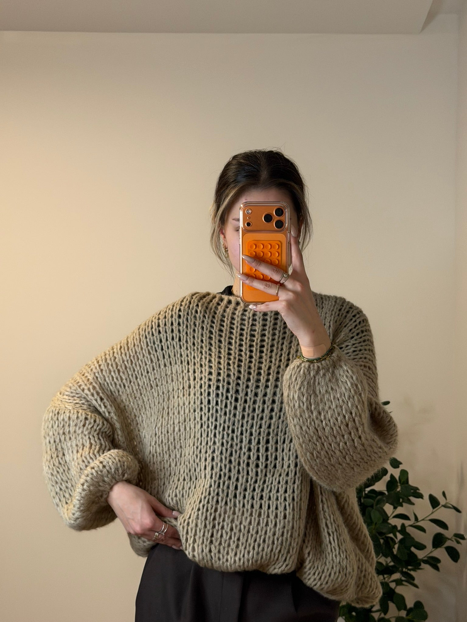 Pull Oversize Beige