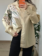 Chemise Flower Beige